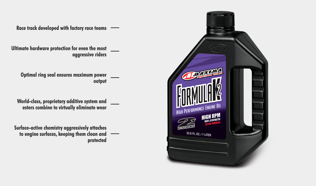Oils Two Stroke - 100% Synthetic (Formula K2)